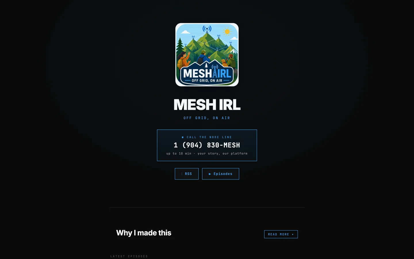 MeshIRL — a phone-first call-in show for the mesh community